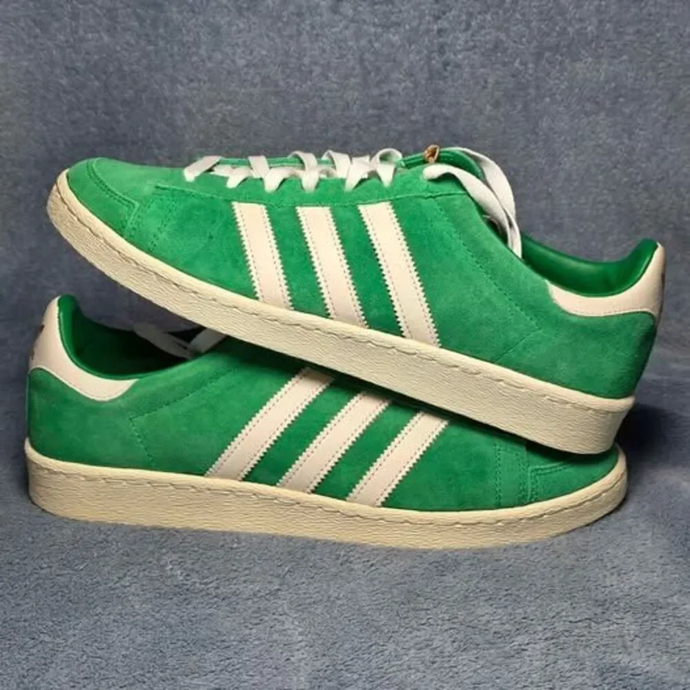 Adidas Jabbar Lo Green Suede Sneakers Men's 11.5 / Women's 12.5